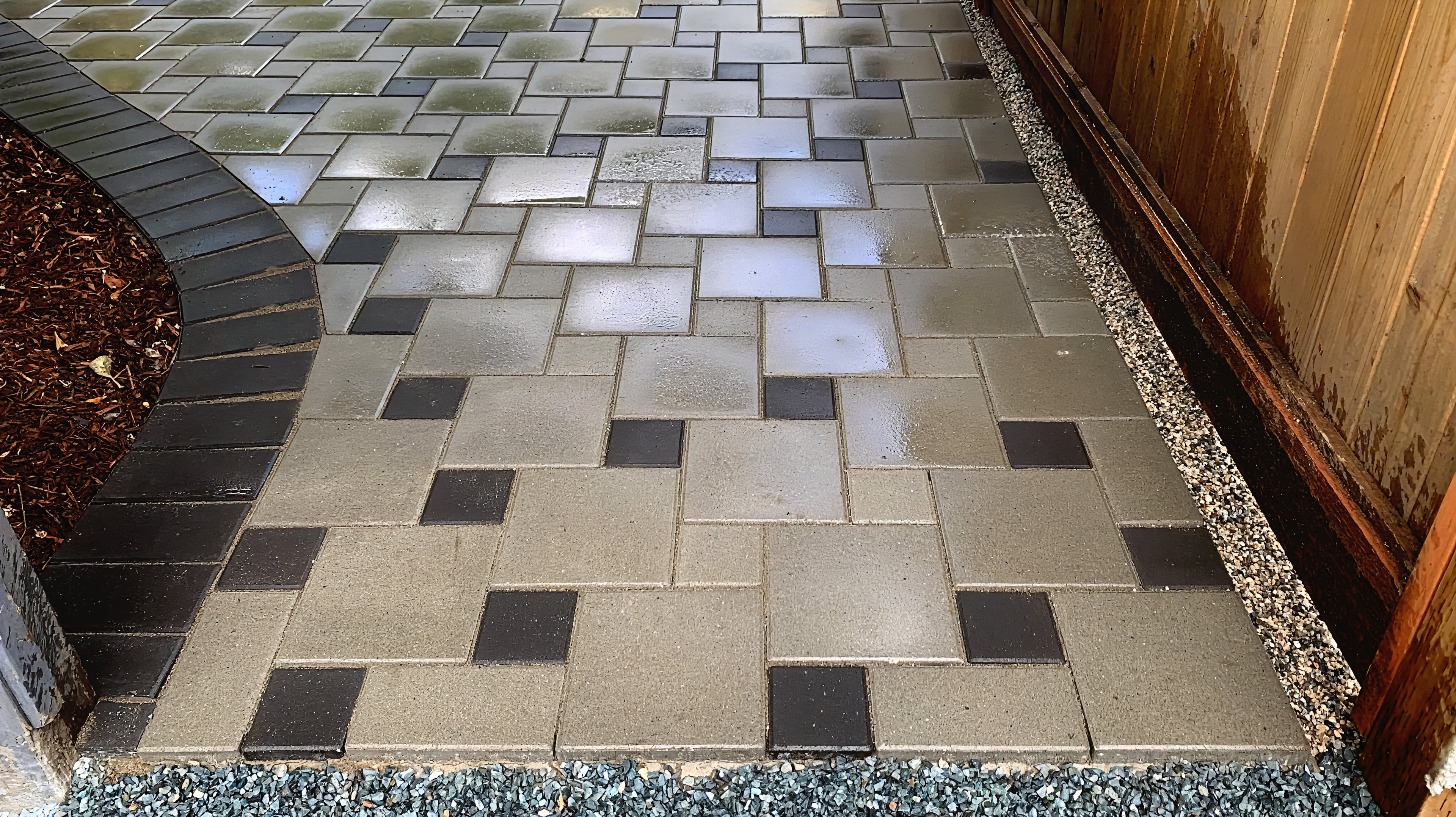 Interlocking pavers at the West 29th project.